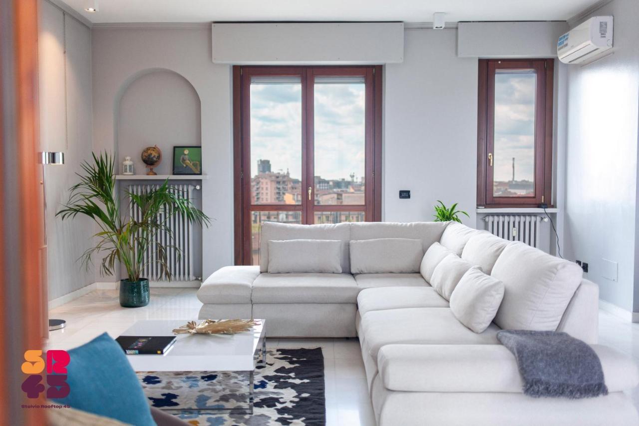Stelvio Rooftop - Penthouse Skyline With Terrace And Jacuzzi Milán Exterior foto