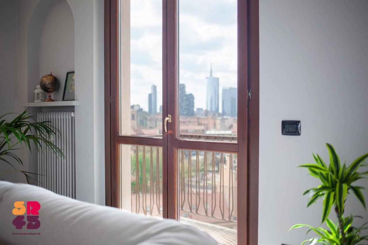 Stelvio Rooftop - Penthouse Skyline With Terrace And Jacuzzi Milán Exterior foto